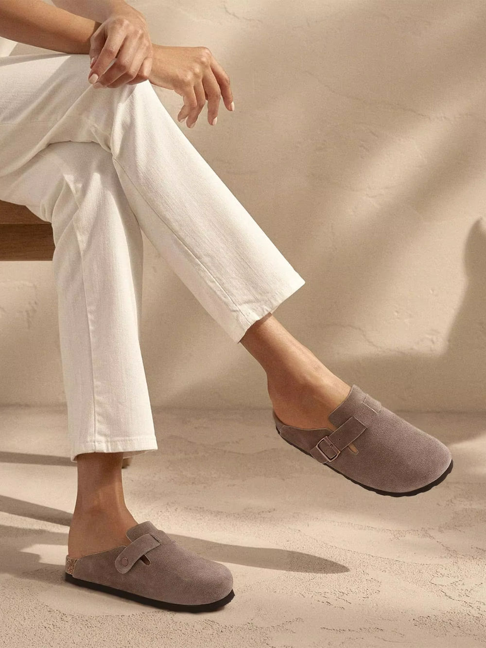 Solvivra SuedeStep Comfort Slides