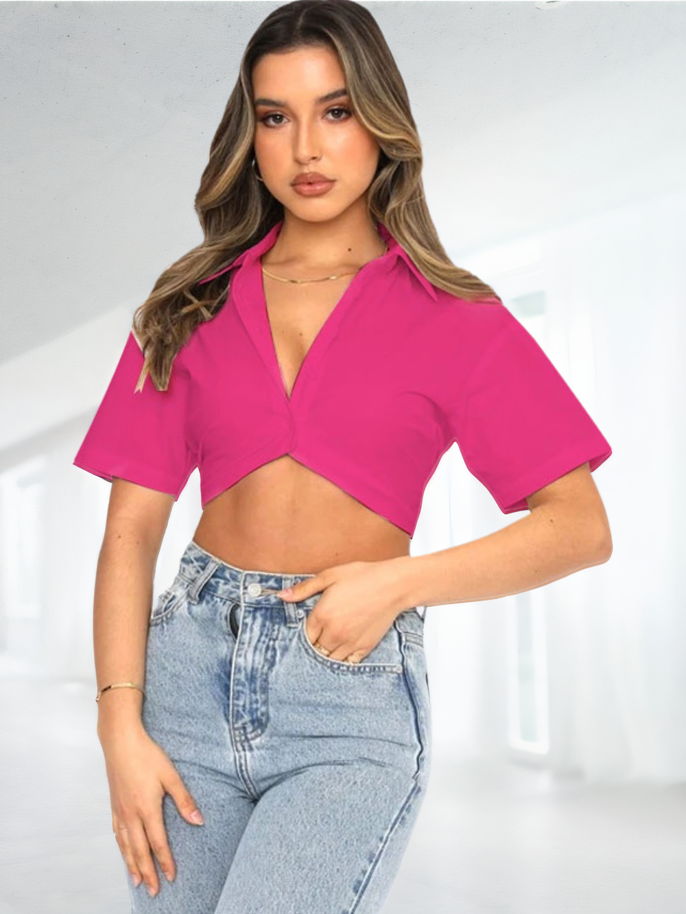 Solvivra Sunny Luxe Lapel Blouse