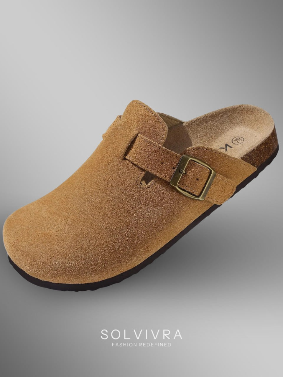 Solvivra SuedeStep Comfort Slides