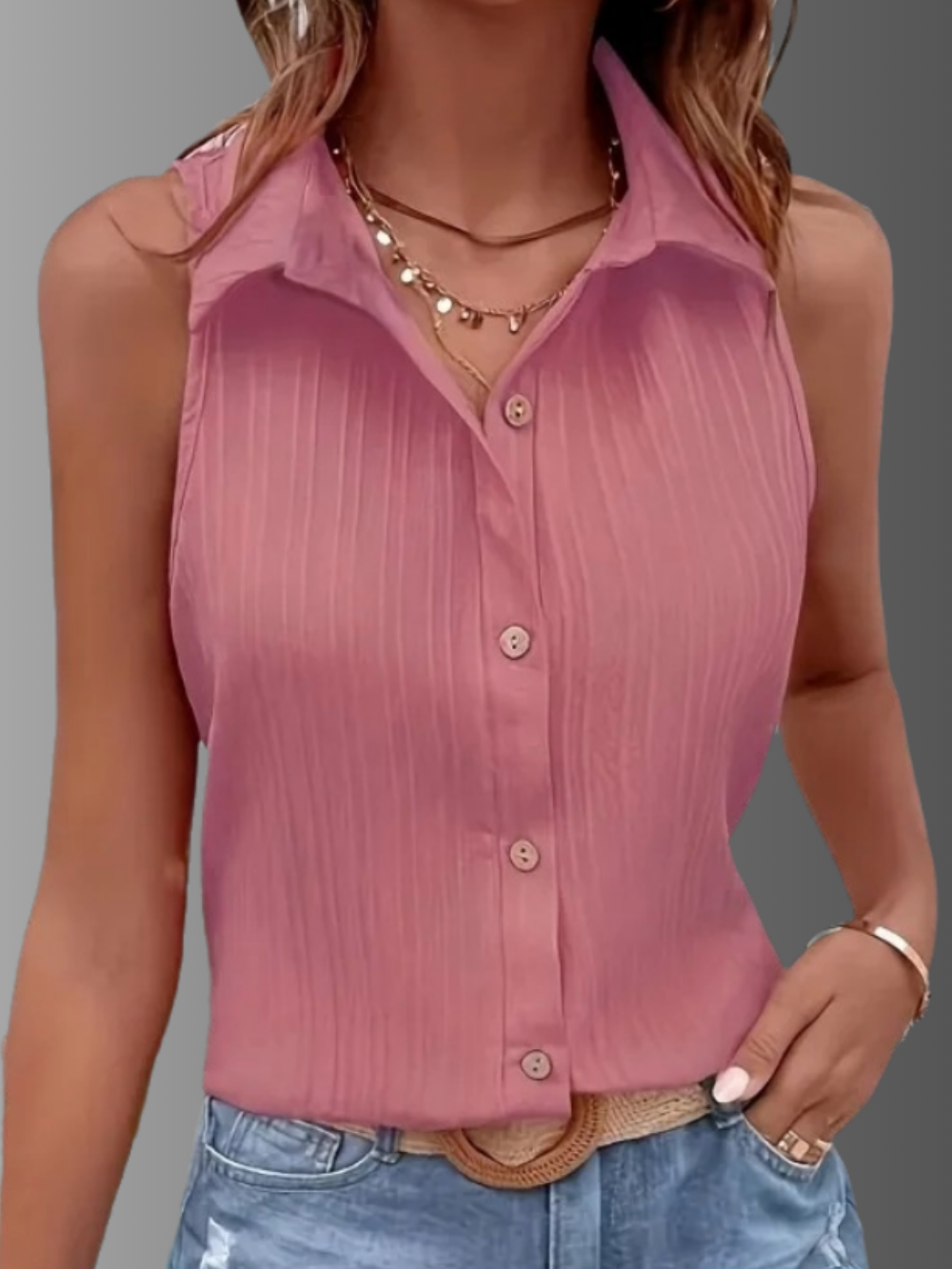 Solvivra Summer Breeze Sleeveless Blouse