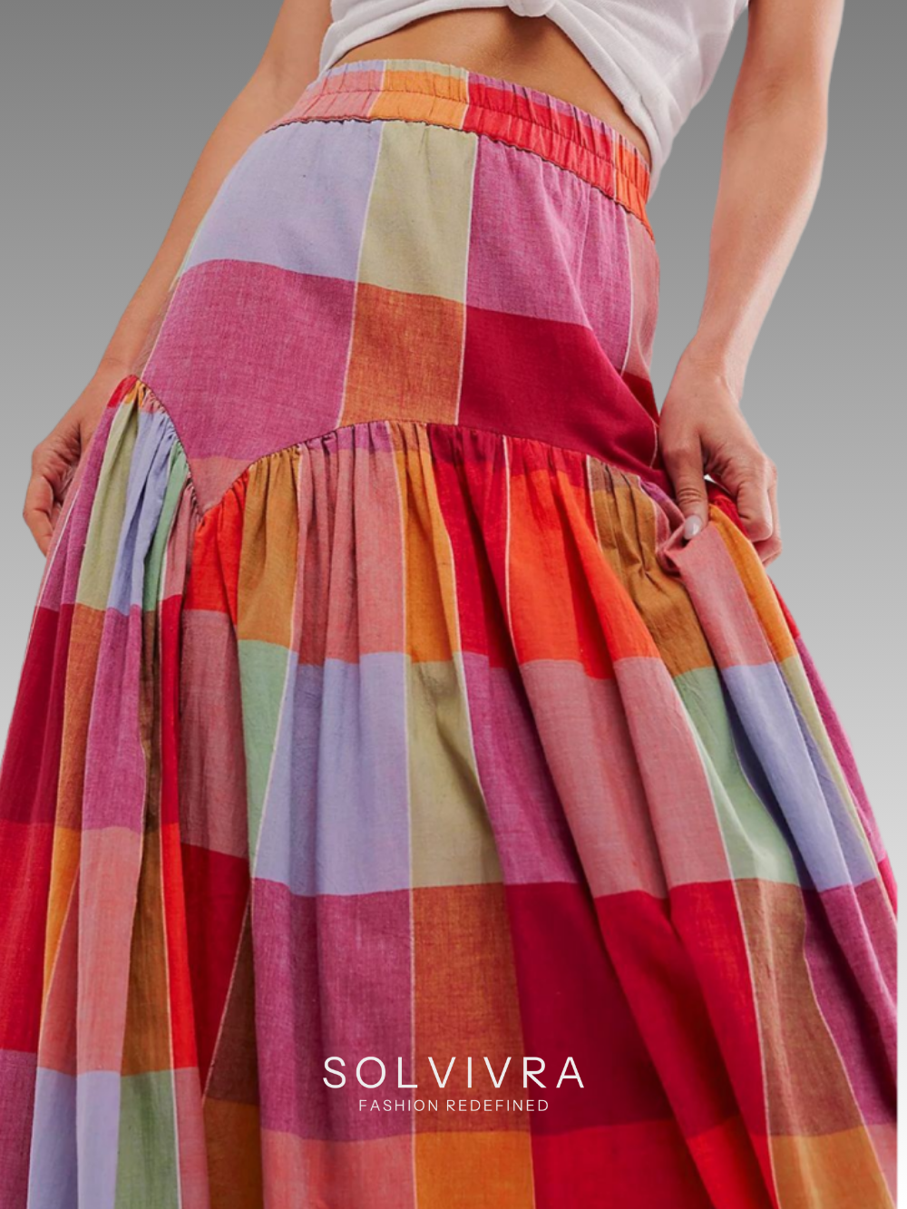 Solvivra Color Code Maxi Skirt