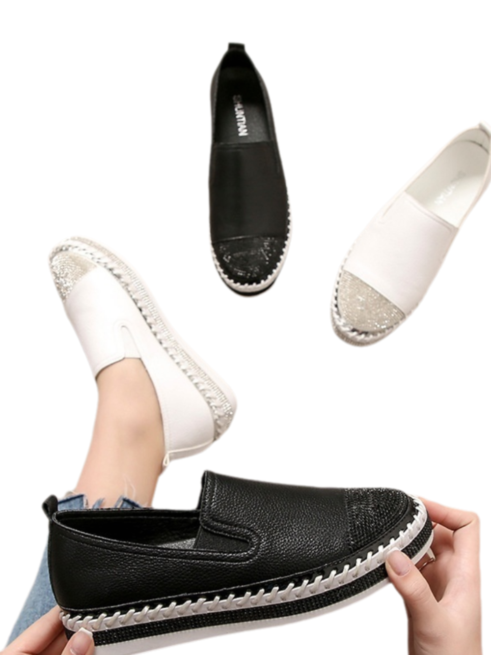 Solvivra Glitz Step Loafers