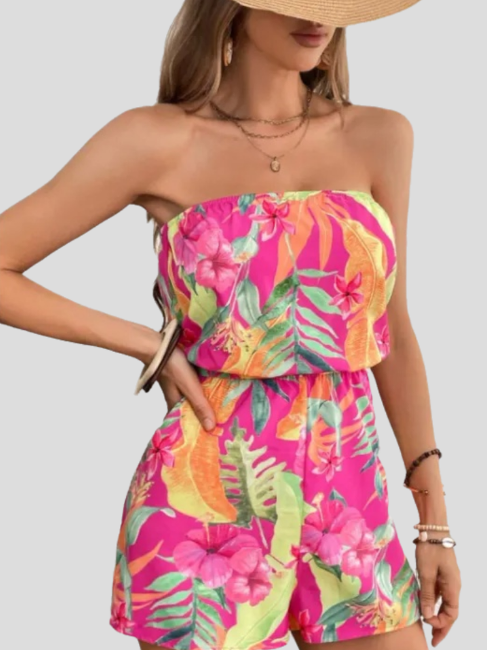 Solvivra Blume Strapless Romper Shorts