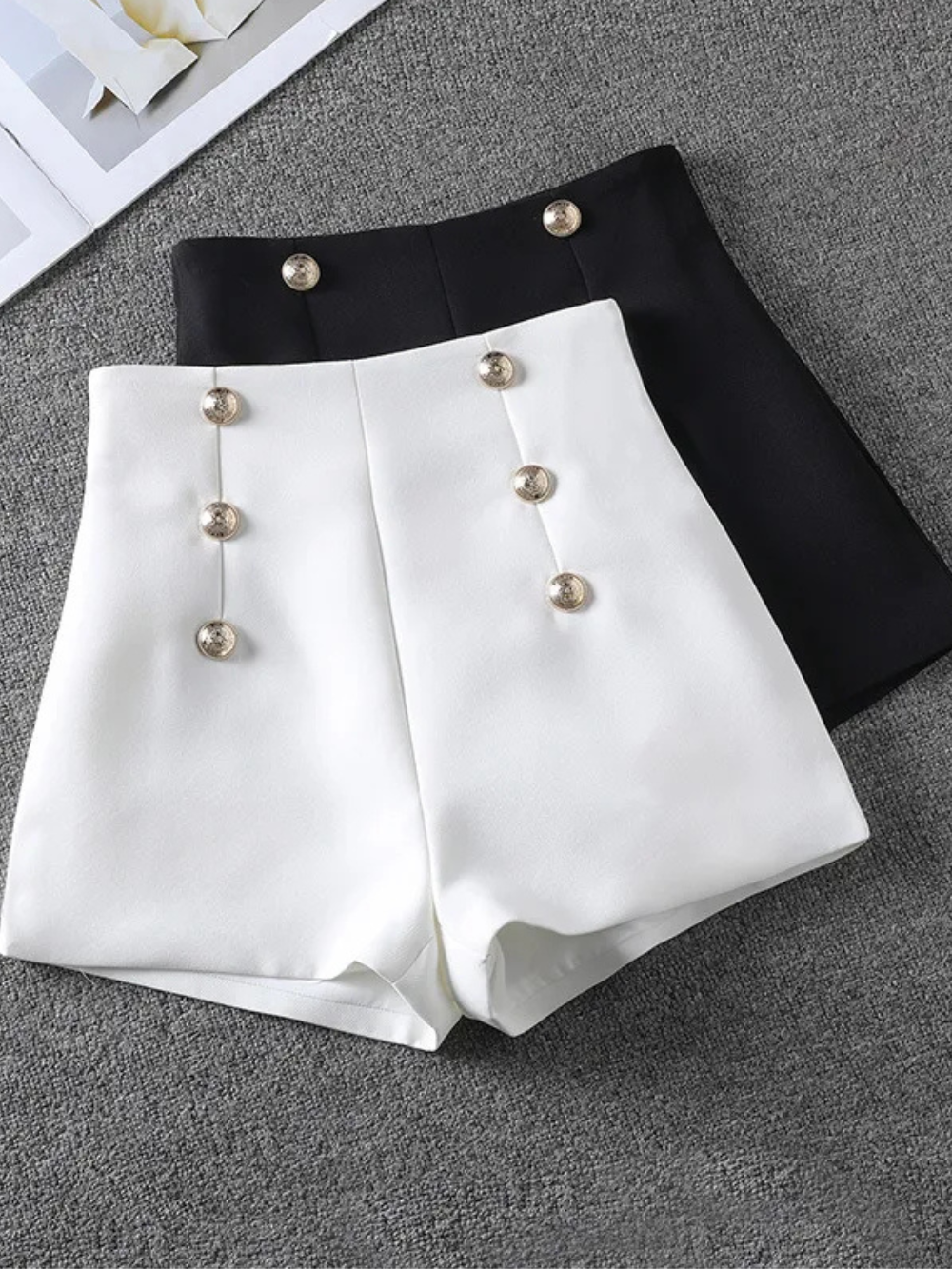 Solvivra Tailored Elegance Suit Shorts