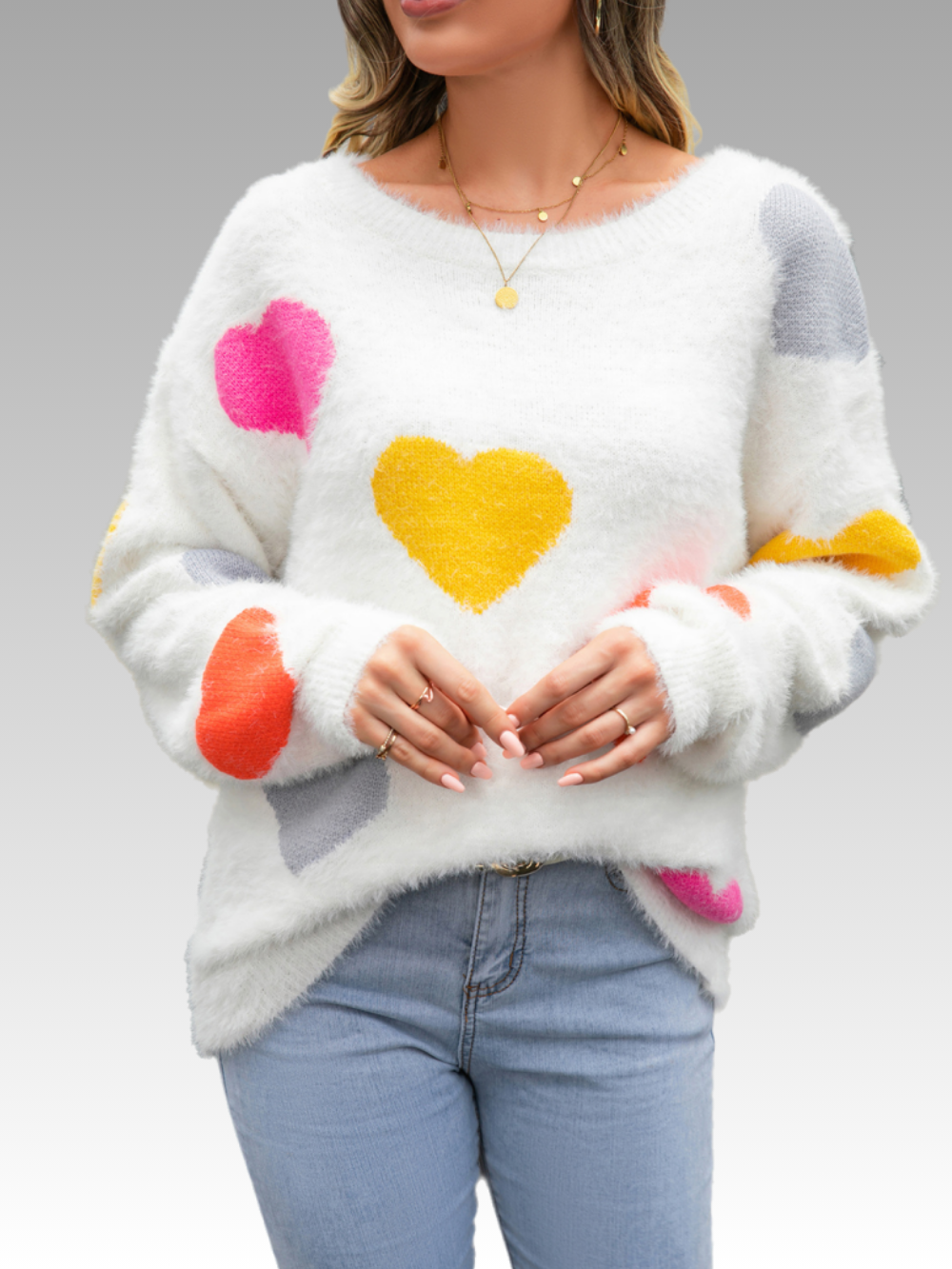 Solvivra Flutter Hearts Sweater