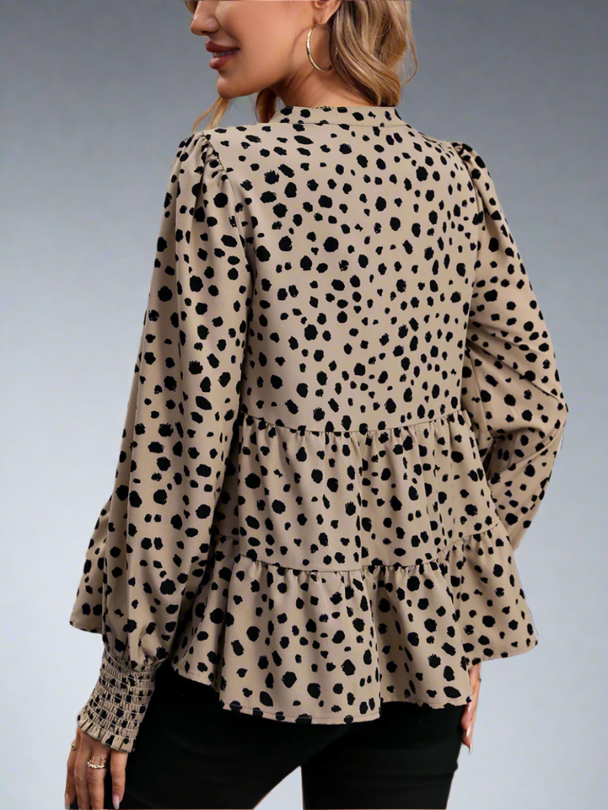 Solvivra Stufen Traum Notched Blouse