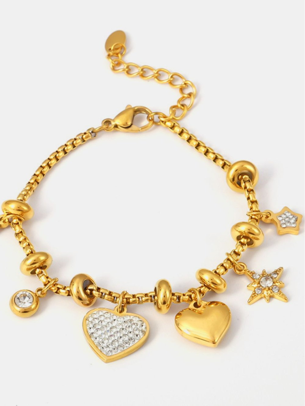 Solvivra Heart Charm Bracelet