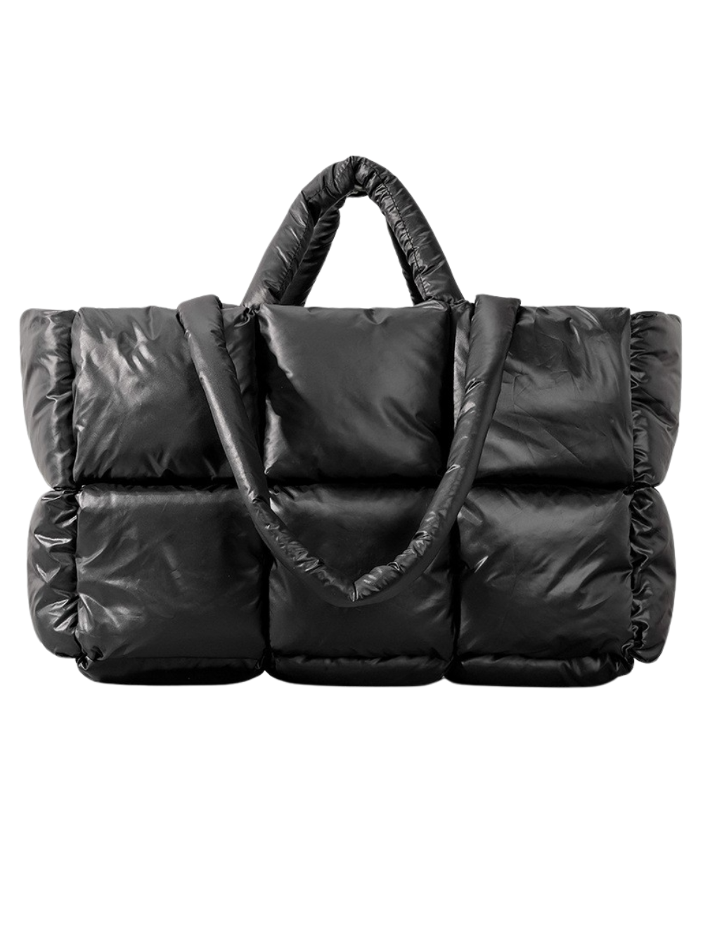 Solvivra Plush Grid Shoulder Bag