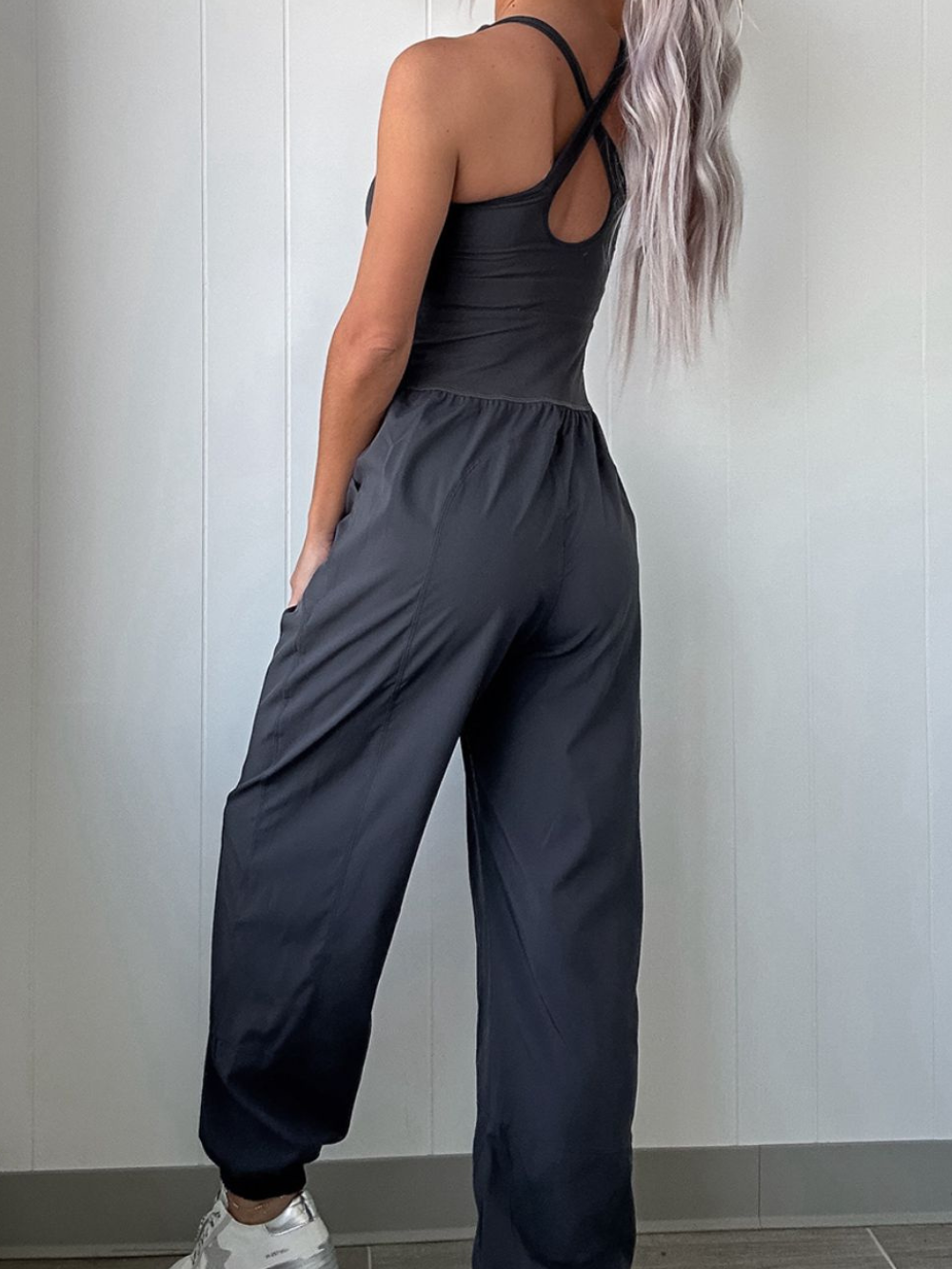 Solvivra Sculpt Flex Cutout Jumpsuit