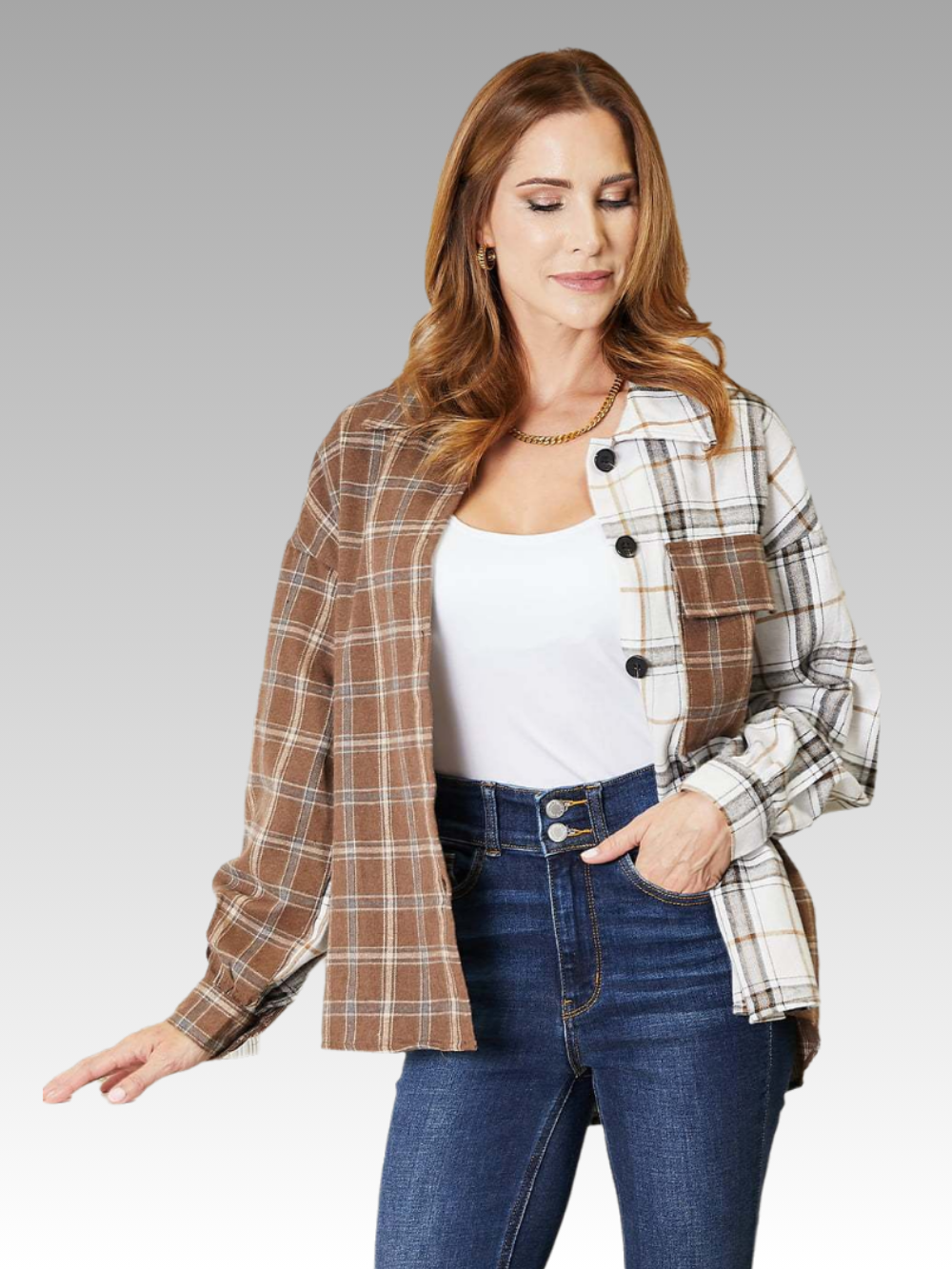 Solvivra Plaid Switch Jacket