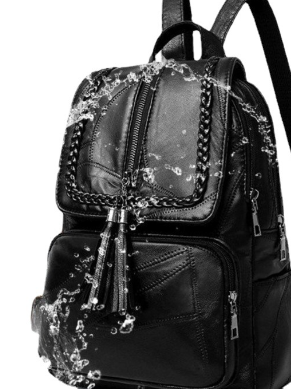 Solvivra BlackRift Fringed Backpack