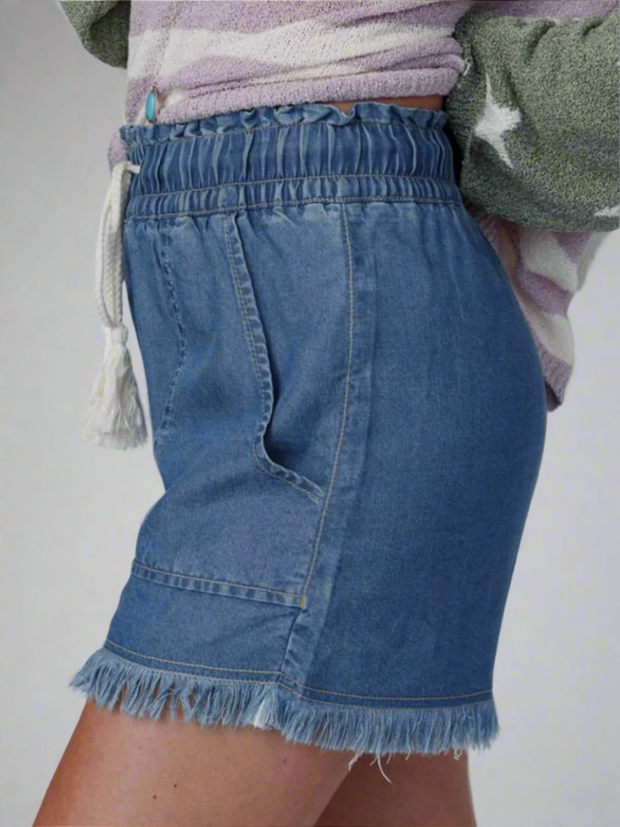 Solvivra Raw Revival Denim Shorts