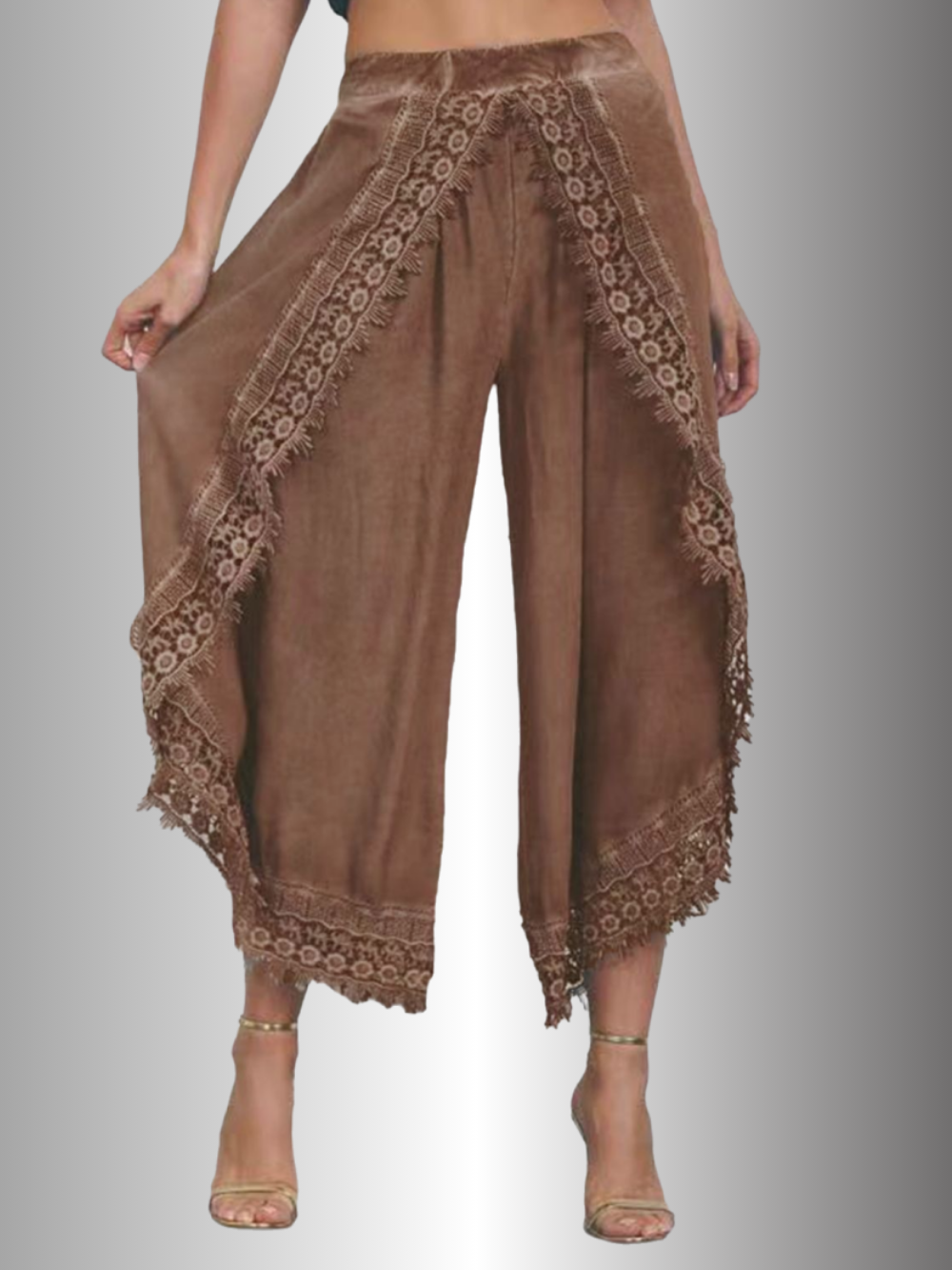 Solvivra Lacey Statement Wide Leg Pants