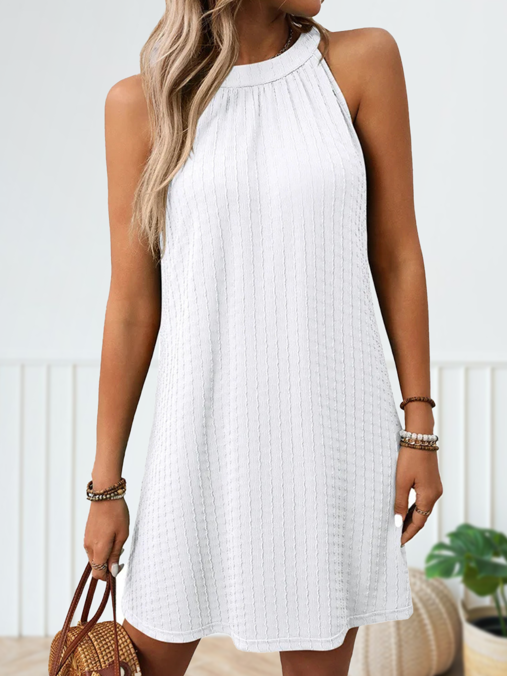 Solvivra Casual Halter Dress