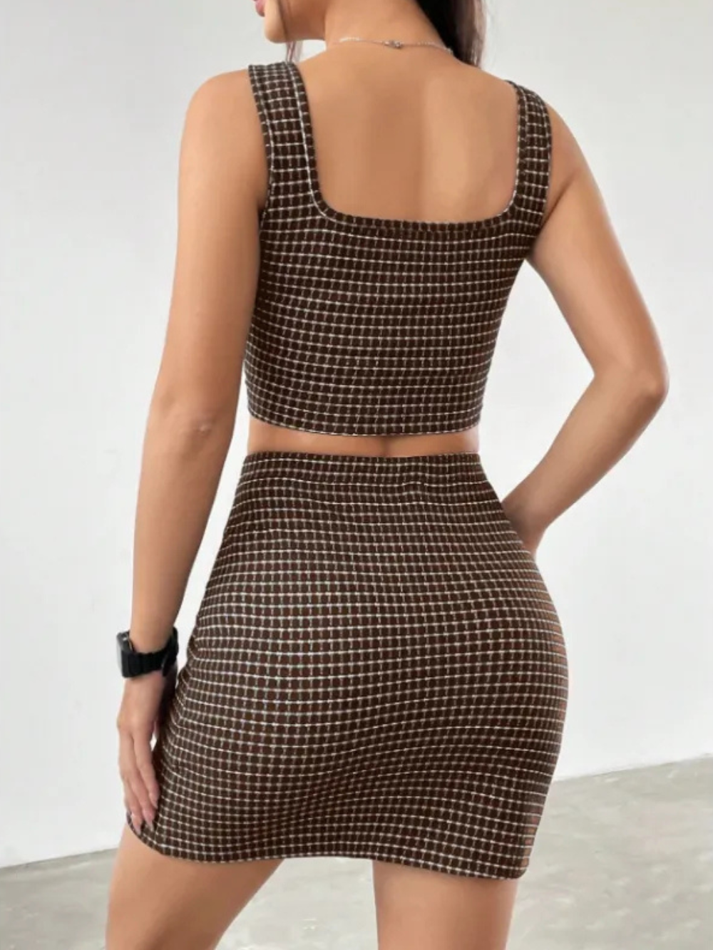 Solvivra Plaid Chic Ensemble