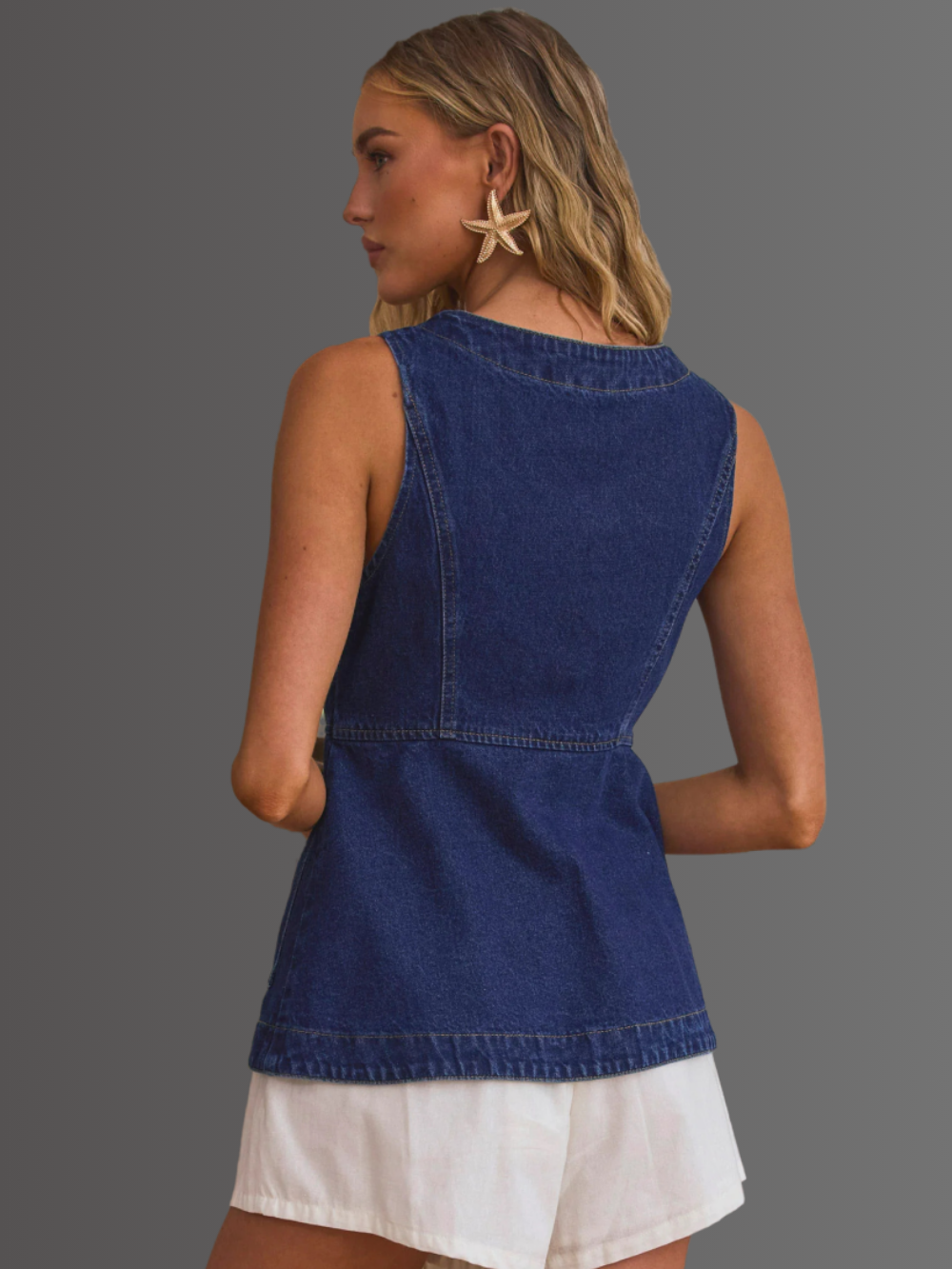 Solvivra Denim Daze Vest Top