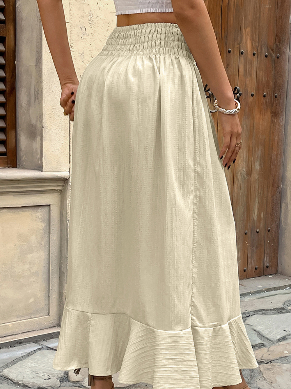 Solvivra The Easy Split Drawstring Skirt