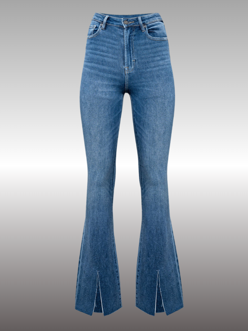 Solvivra Tear It Up Slit Bootcut Jeans