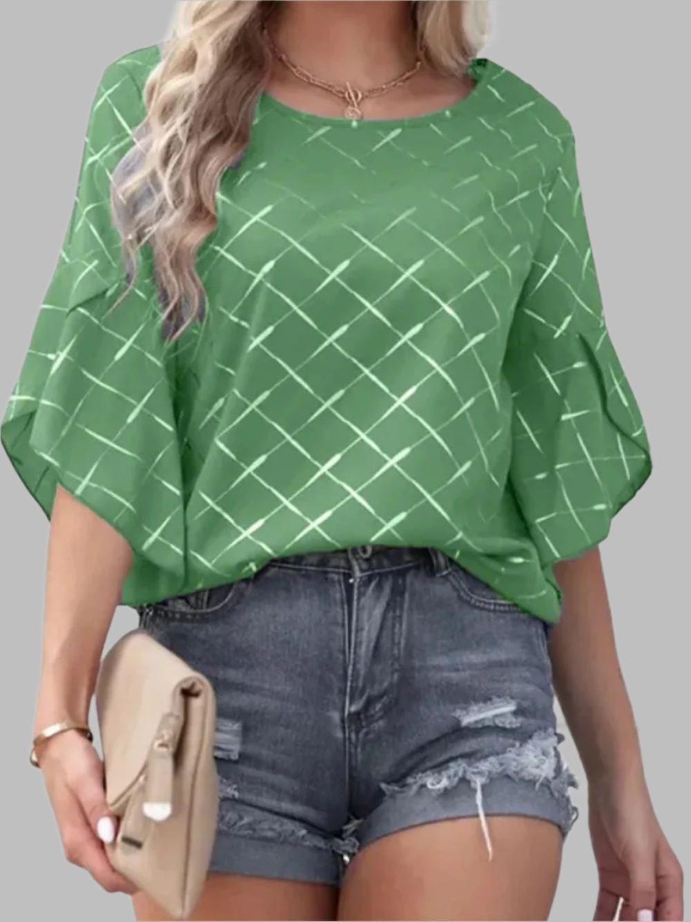 Solvivra Loose & Luxe Ruffle Tee