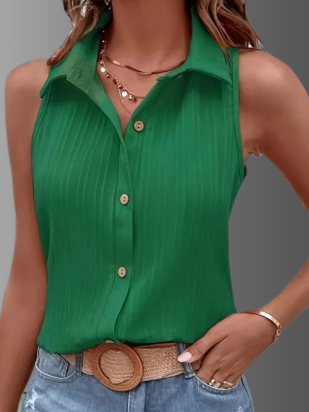 Solvivra Summer Breeze Sleeveless Blouse