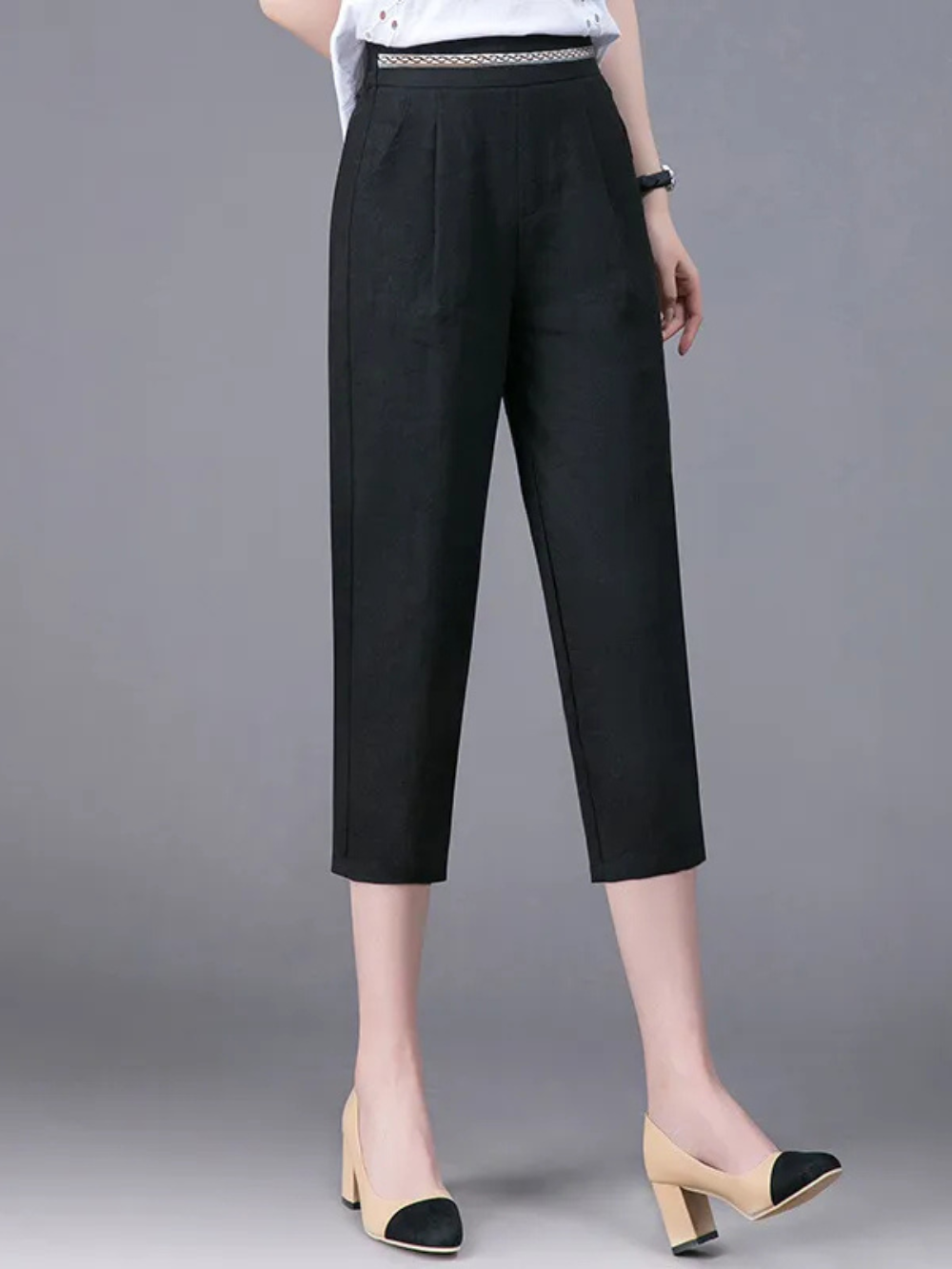 Solvivra Sundaze Linen Cropped Trousers