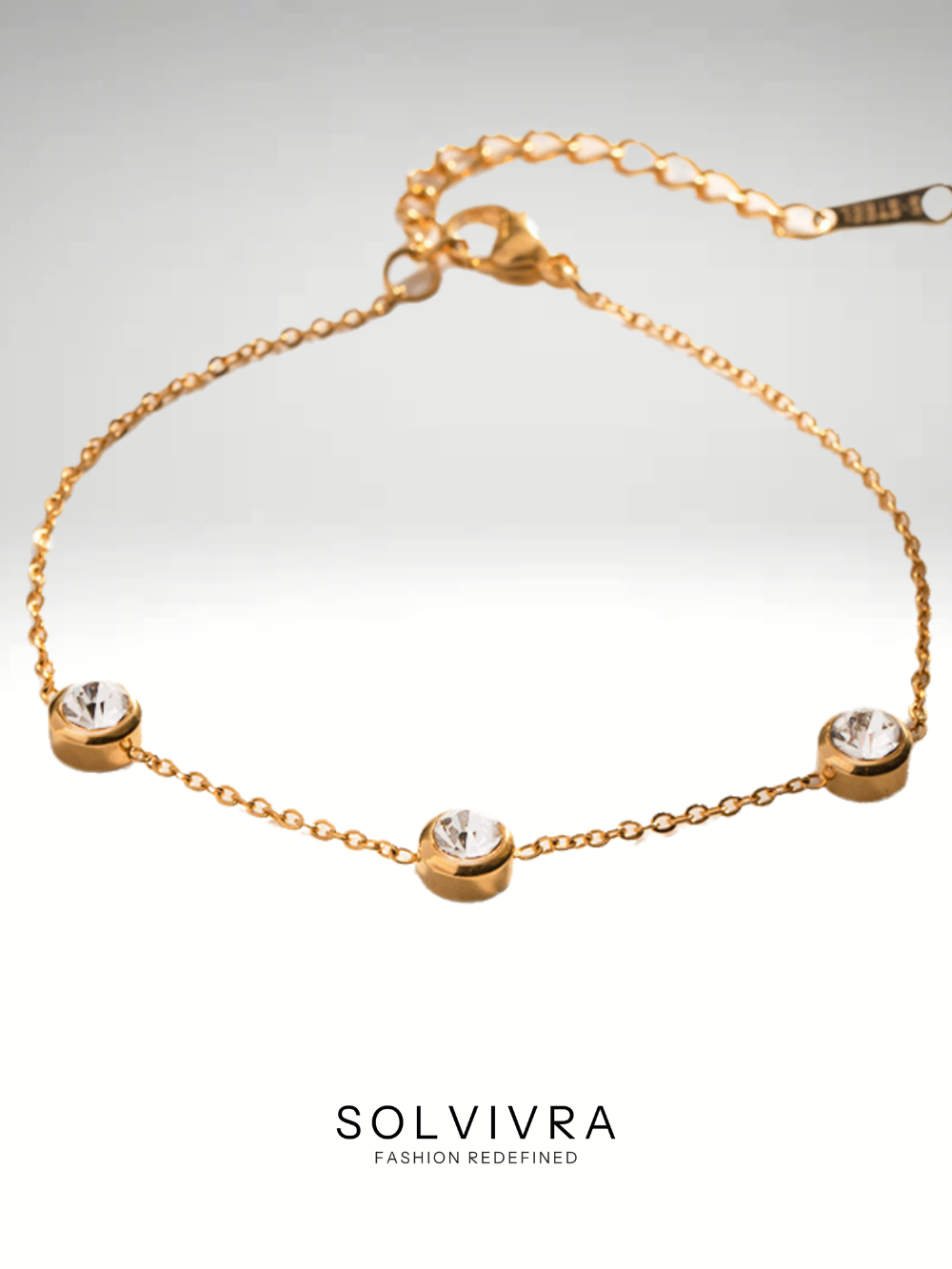 Solvivra Crystal Kiss Necklace and Bracelet Set