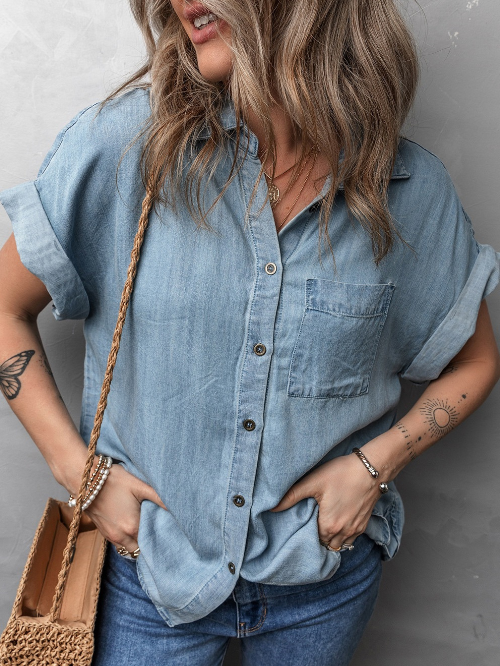 Solvivra The Blue Hour Denim Blouse
