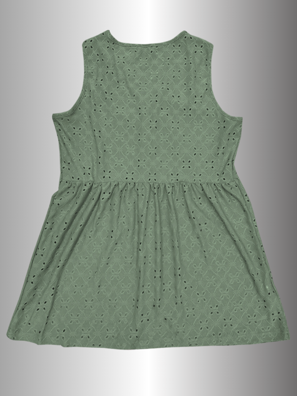 Solvivra Easy Eyelet Button Up V-Neck Top