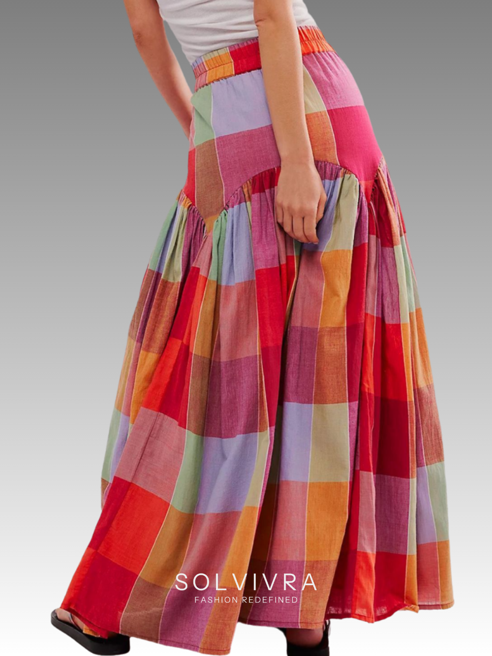 Solvivra Color Code Maxi Skirt