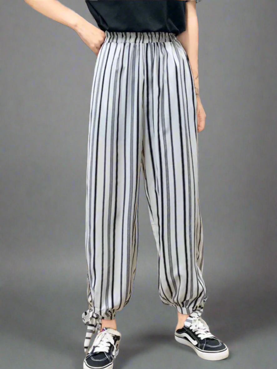 Solvivra Stripes in Motion Chiffon Pants