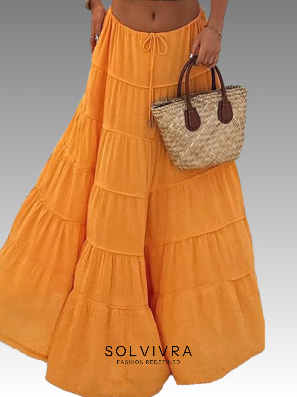 Solvivra Drawn to Drape Maxi Skirt