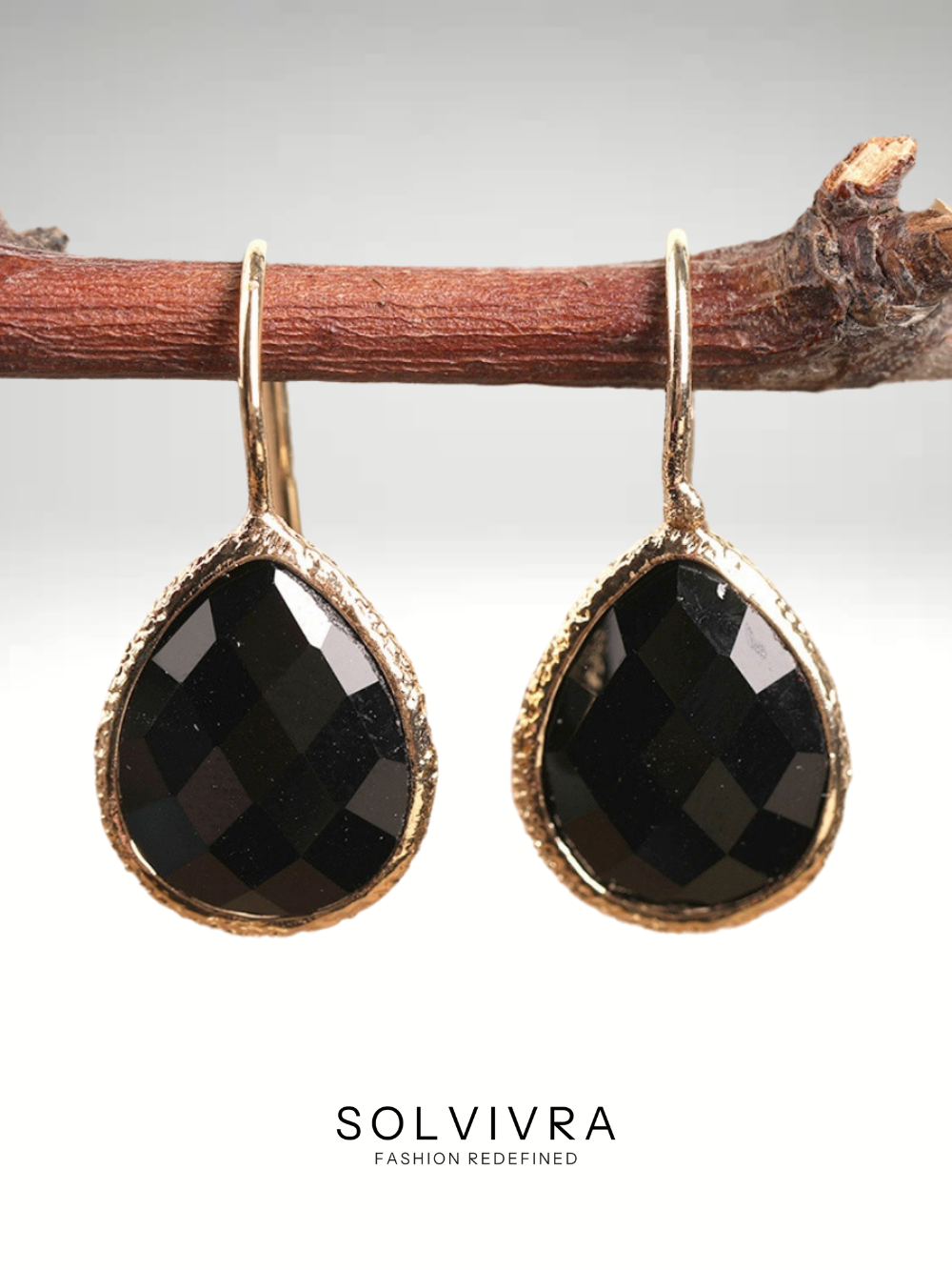 Solvivra Crystal Rainfall Drop Earrings