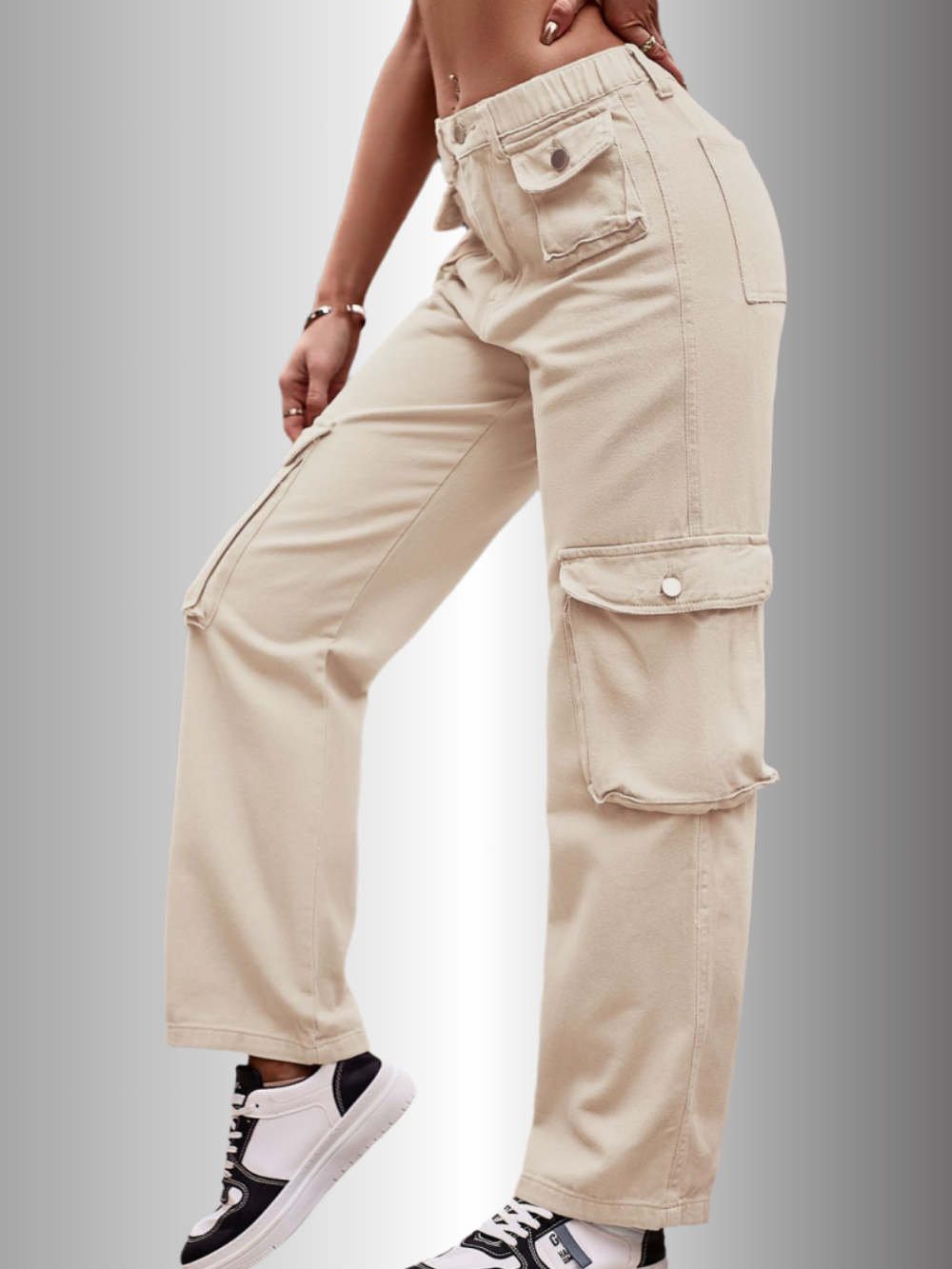 Solvivra Off-Duty Loose Cargo Pants