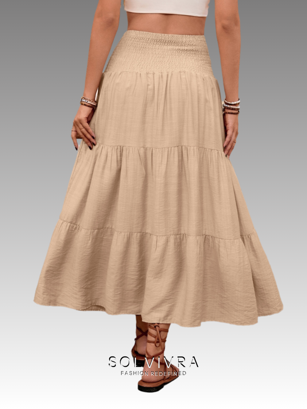 Solvivra Sandswept Tiered Skirt