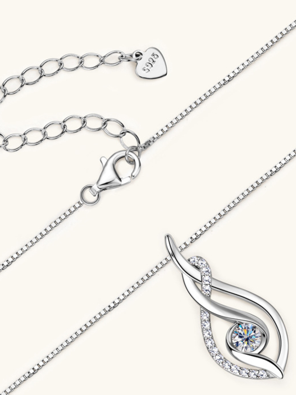 Solvivra Eternal Gleam Moissanite Necklace