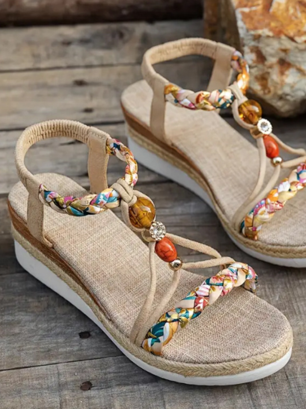 Solvivra Terra Tread Woven Sandals