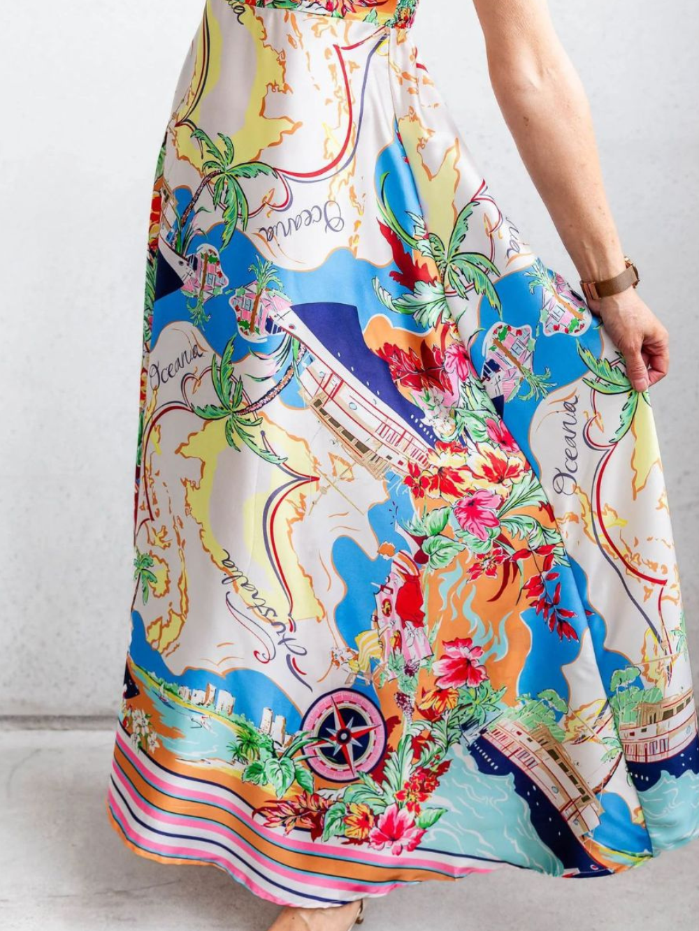 Solvivra Bloom Vista Smocked Maxi Dress