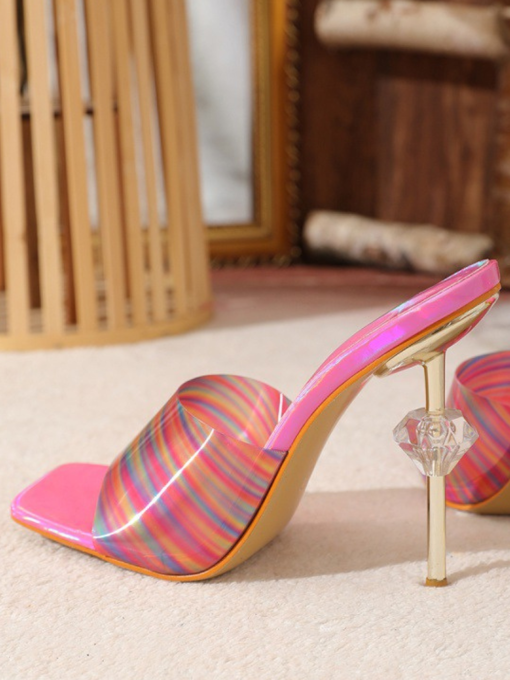 Solvivra Fierce Glow Stiletto Sandals