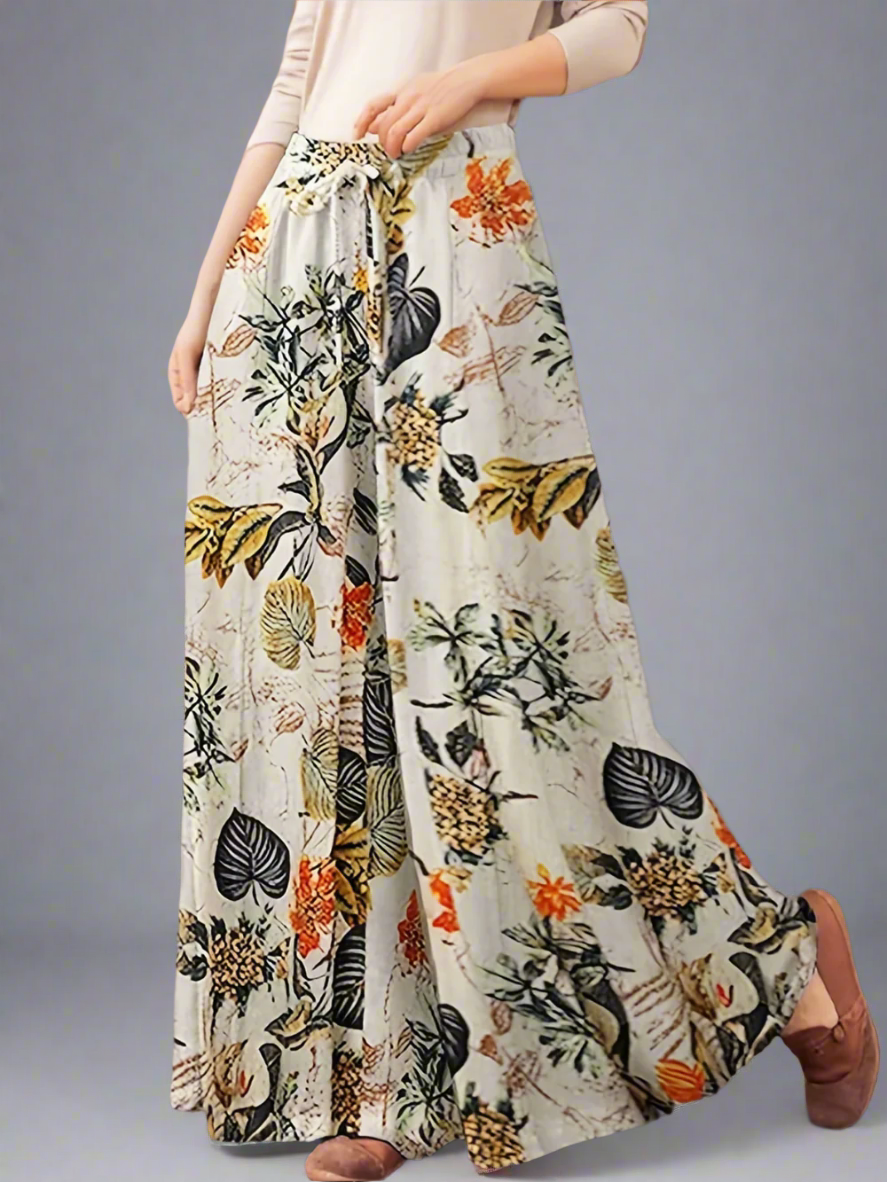 Solvivra Flora Aura Plus Wide Leg Pants