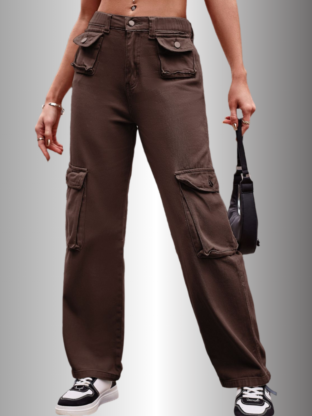Solvivra Off-Duty Loose Cargo Pants