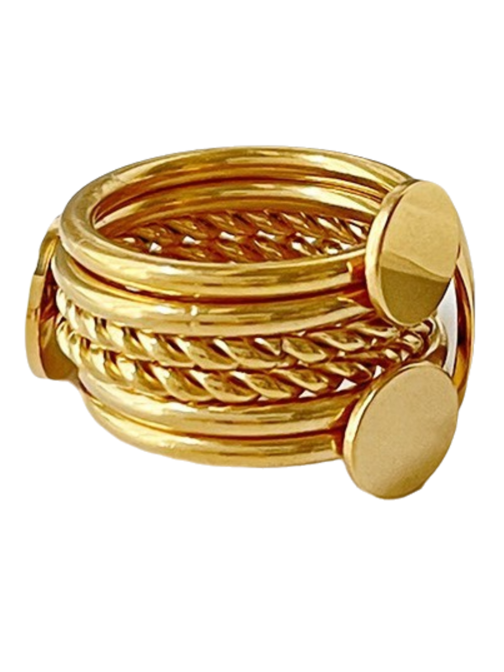 Solvivra Opulen Wide Band Ring