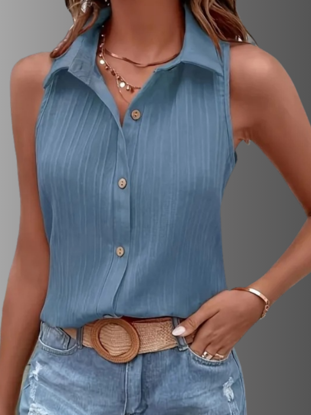 Solvivra Summer Breeze Sleeveless Blouse