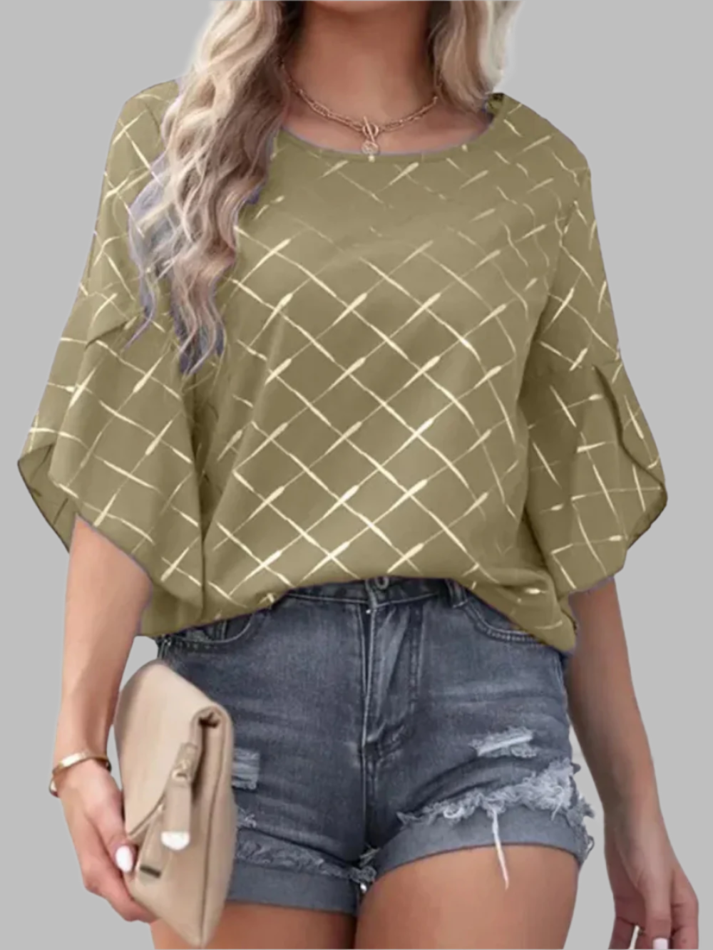 Solvivra Loose & Luxe Ruffle Tee