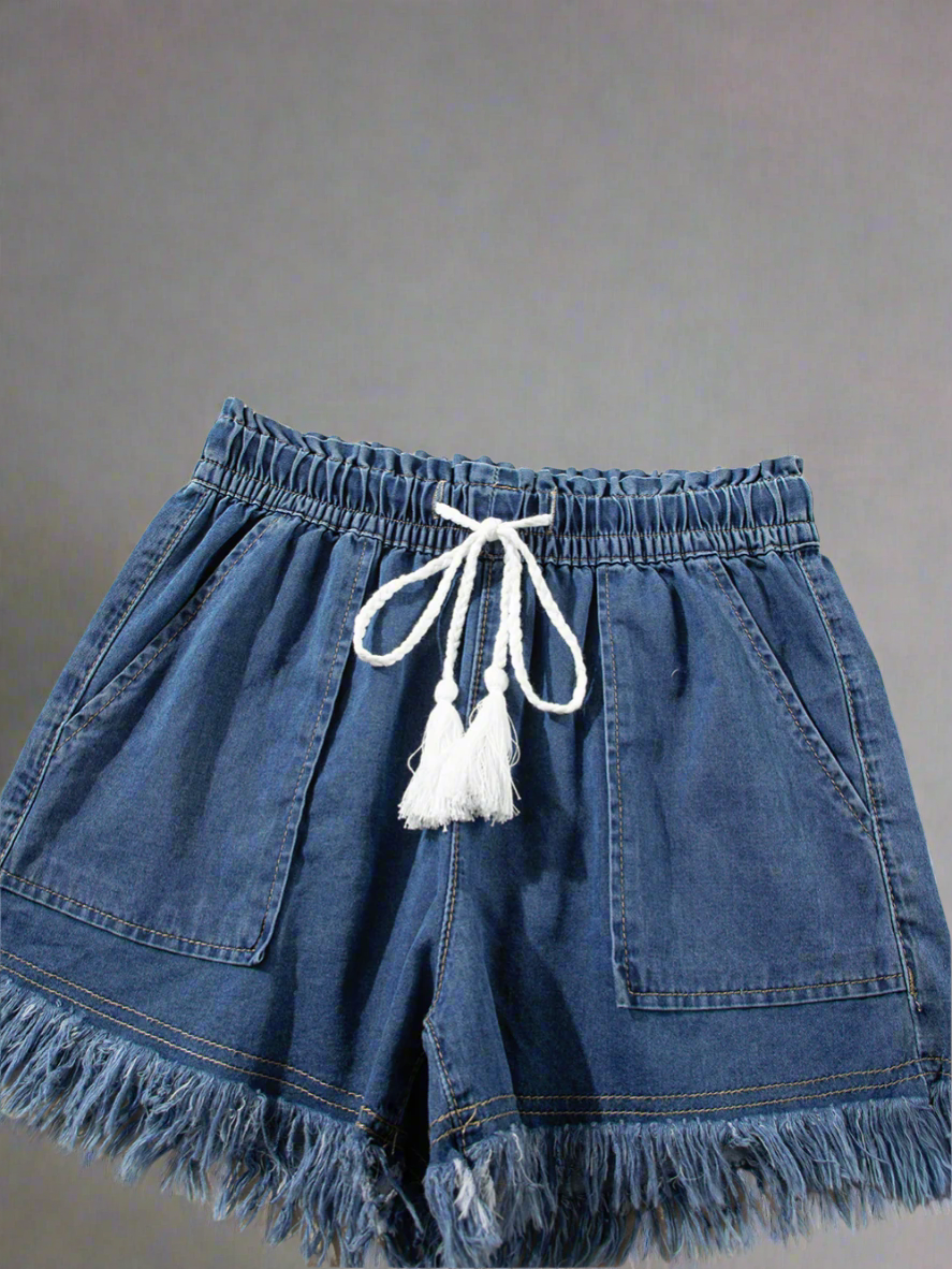 Solvivra Raw Revival Denim Shorts