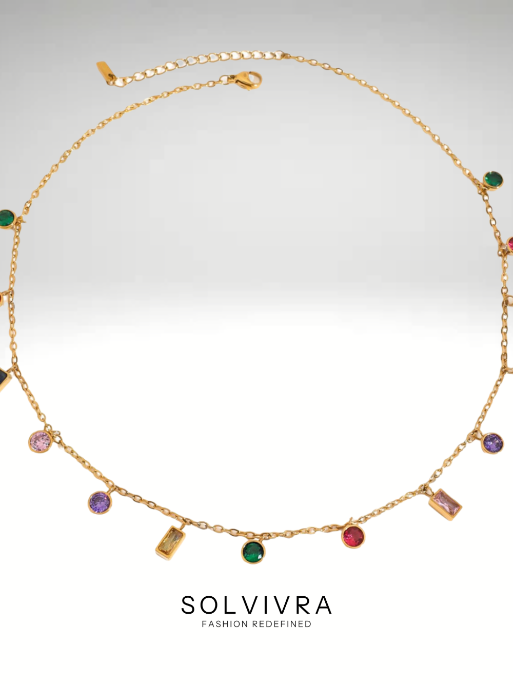 Solvivra Crystal Crown Necklace
