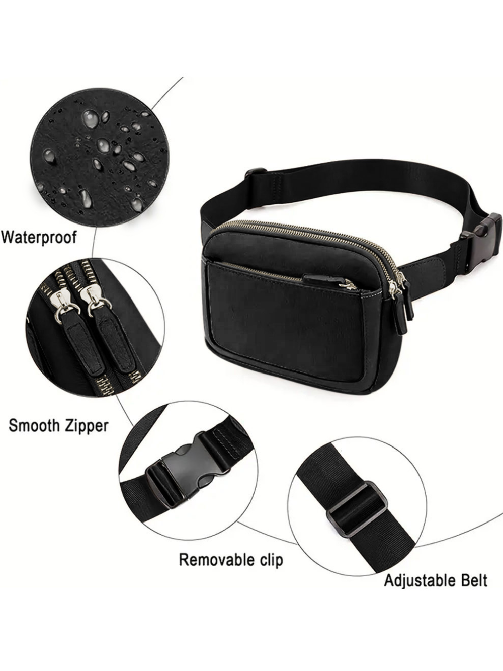 Solvivra Blackline Minimalist Crossbody Bag