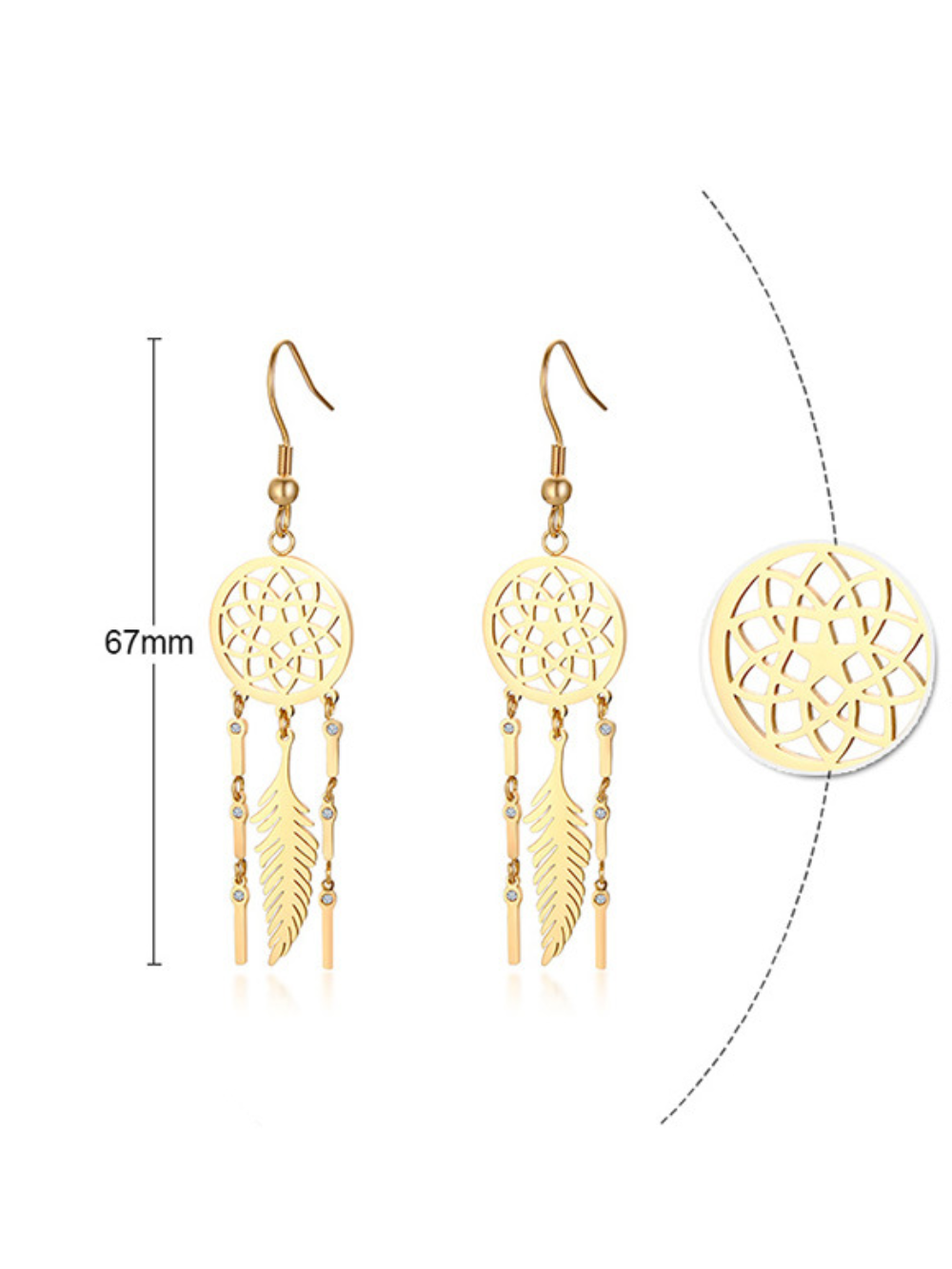 Solvivra Lunacatch Tassel Earrings