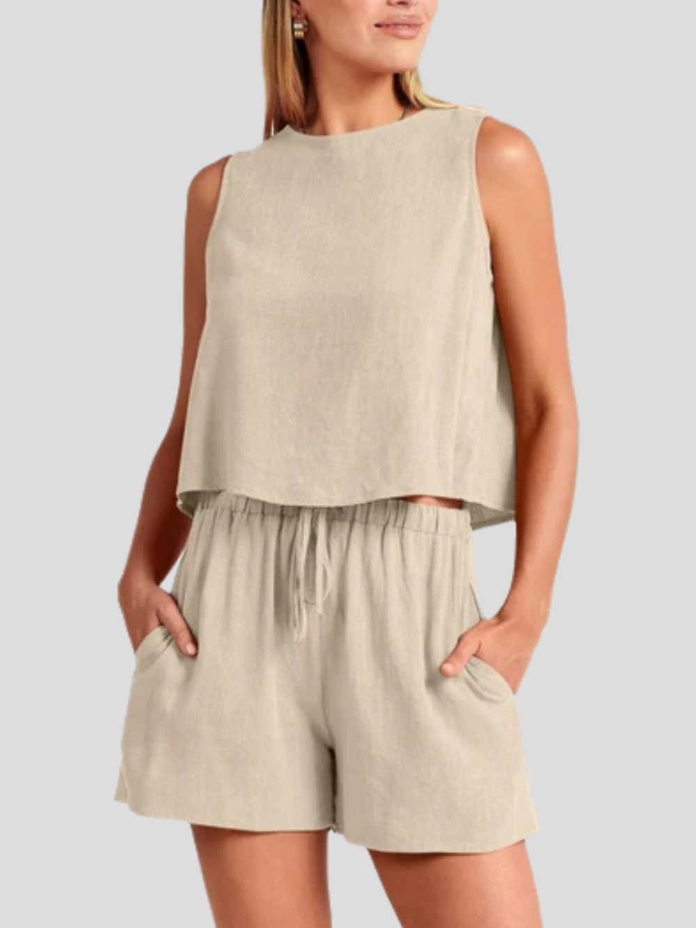 Solvivra Tropical Ease Drawstring Summer Set