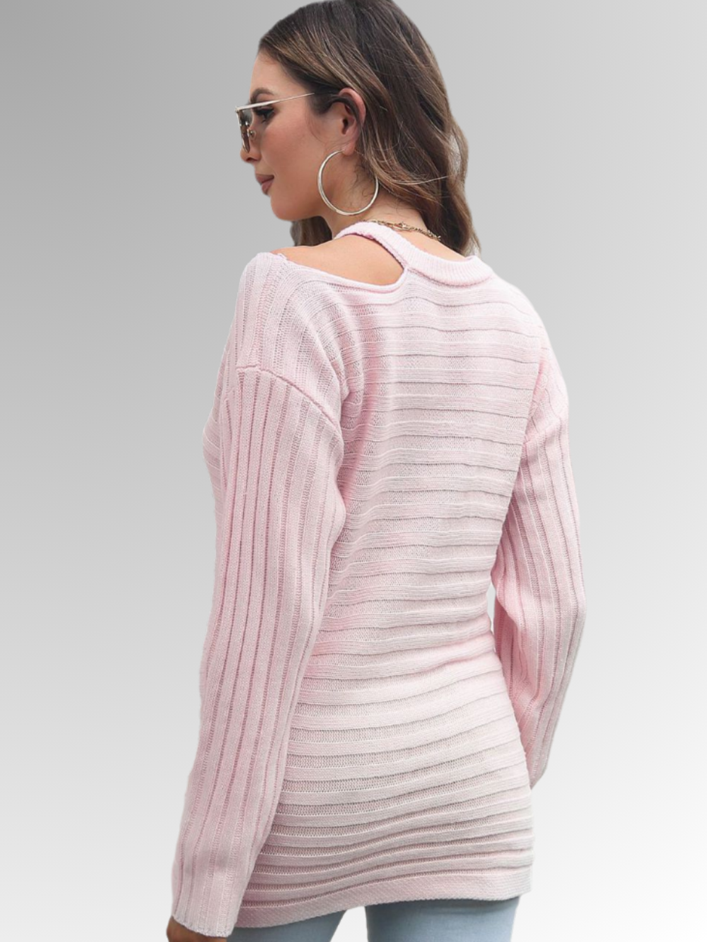 Solvivra Knit Tease Cold Shoulder Pullover