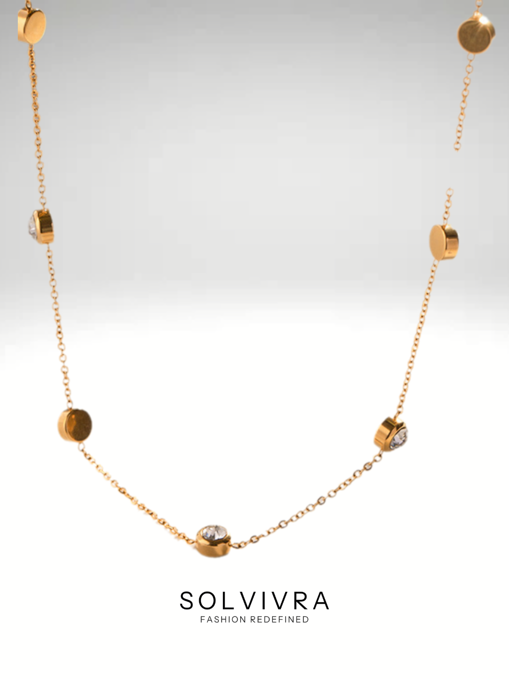 Solvivra Crystal Kiss Necklace and Bracelet Set